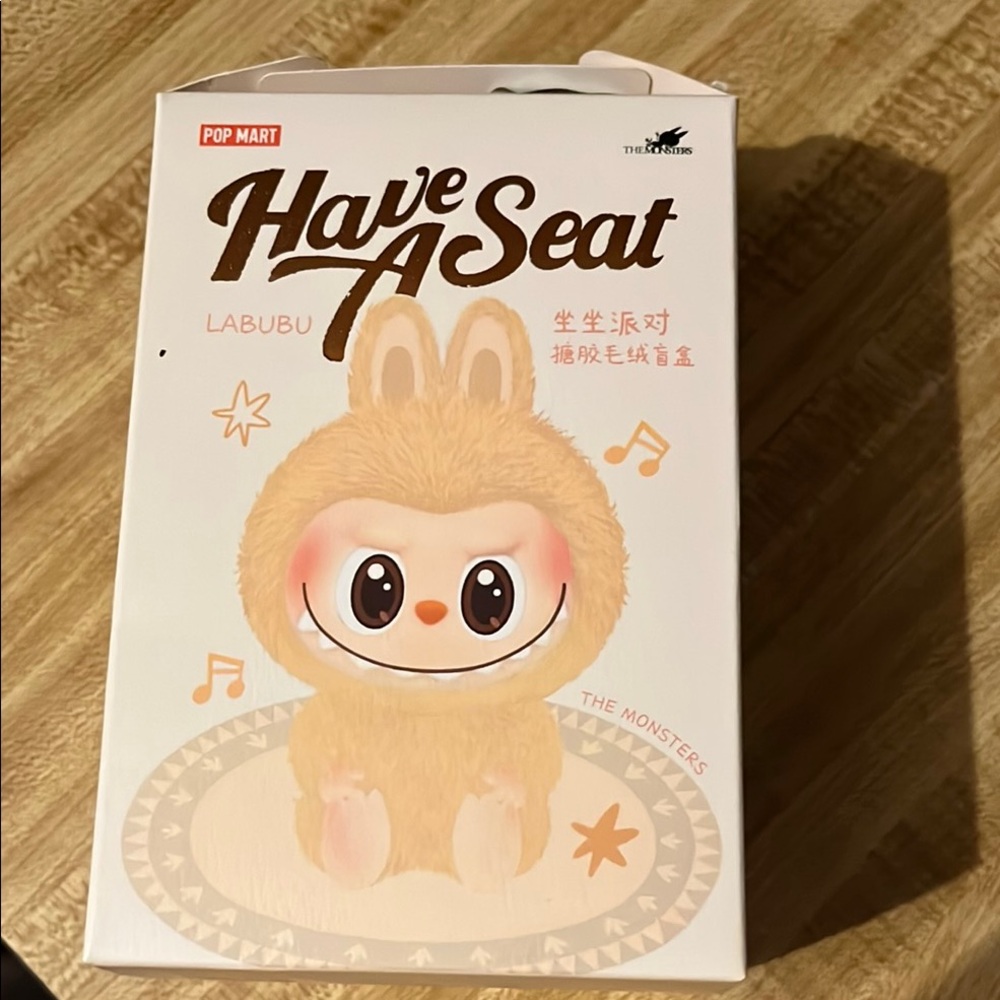 Labubu Have A Seat Toy - Cream authentic